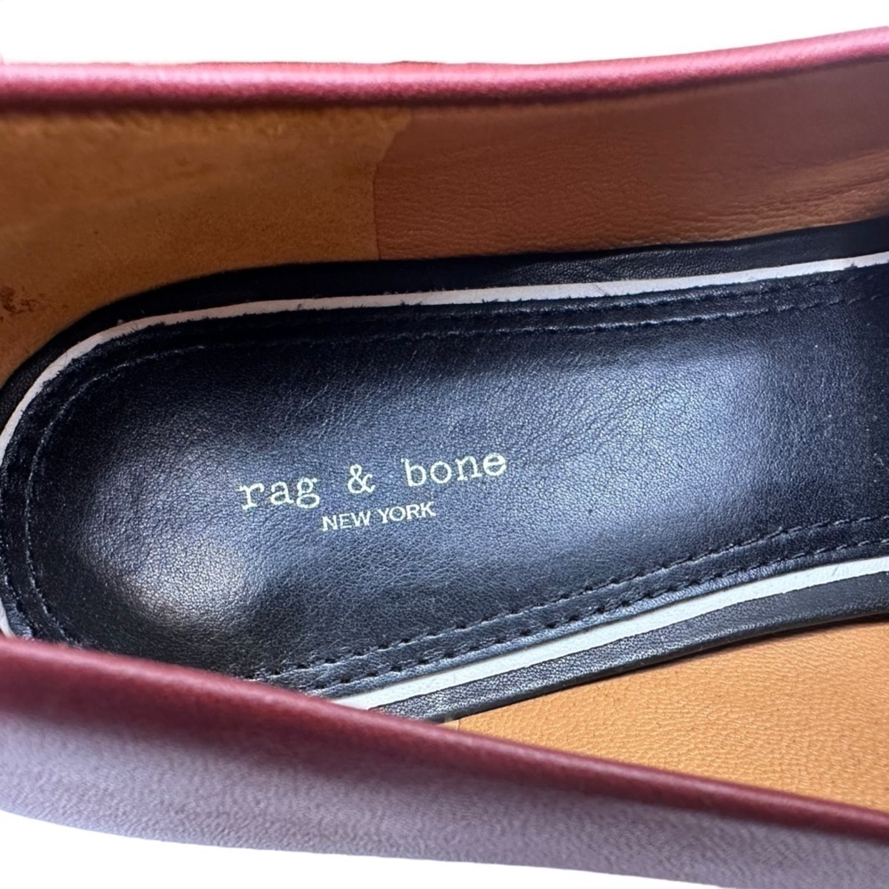 Rag and Bone Russet (Red/Brick) Aslen Chain Loafer Size 41 NWOT - Picture 8 of 9